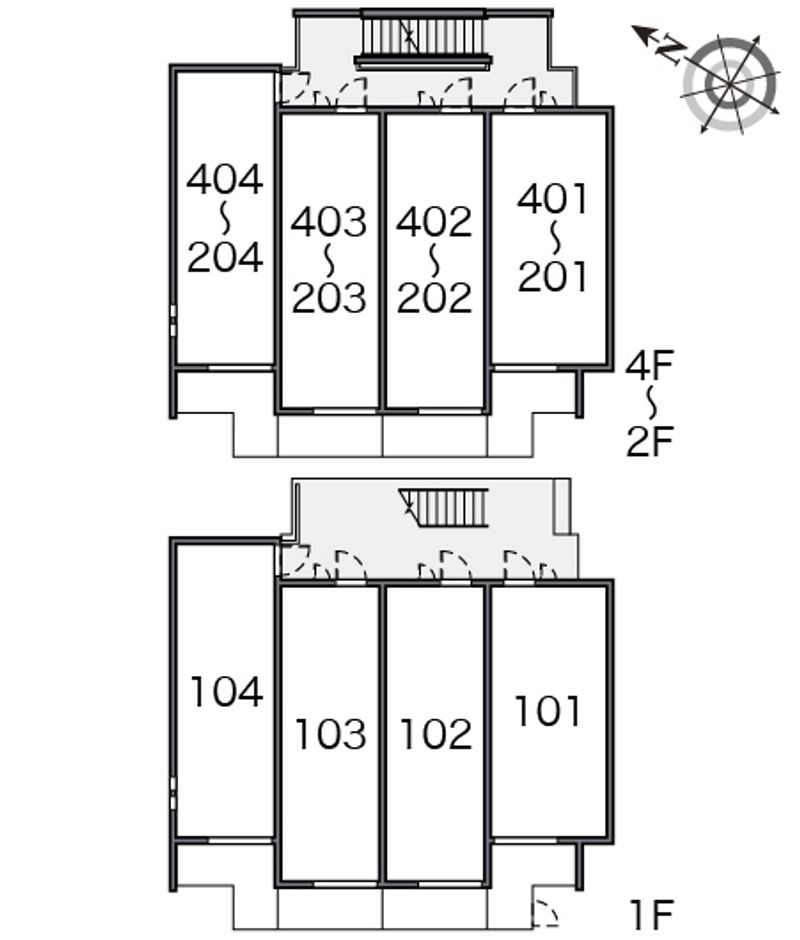 クレイノＫＩＹＯＭＩ 間取配置図