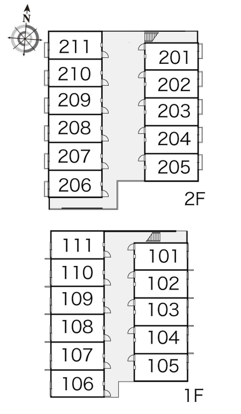 レオパレスバロンドール 間取り配置図