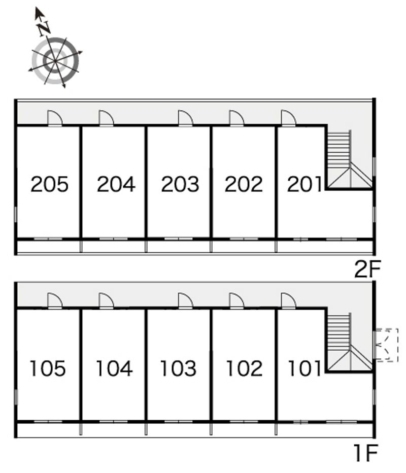 レオパレスベアーウッド 間取配置図