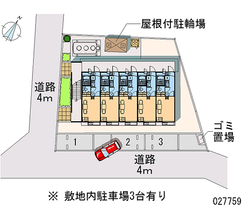 レオパレスたかみ 月極駐車場