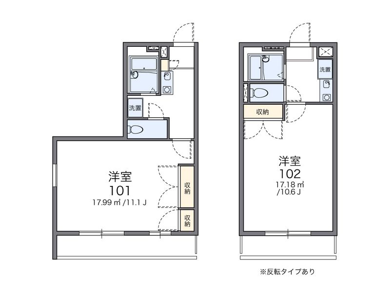 レオパレスＳＨＩＮＢＡＫＵ 間取図