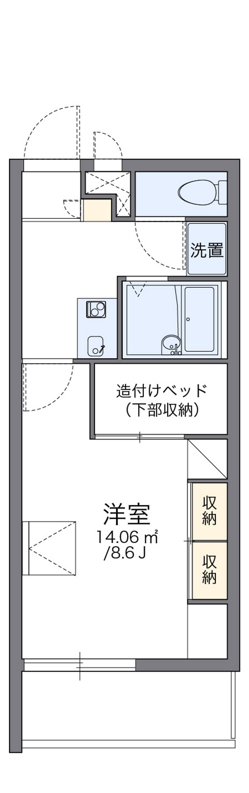 レオパレスドゥー 間取図
