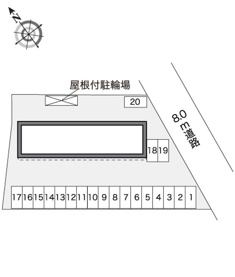 レオパレス扇Ⅱ 配置図