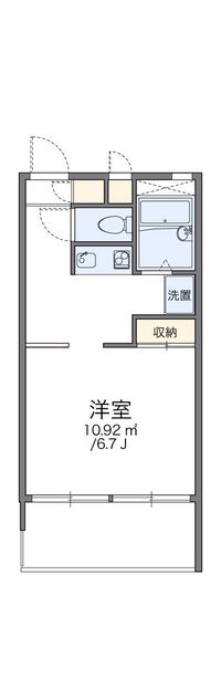 レオパレスレヴェルベールⅠ 間取り図