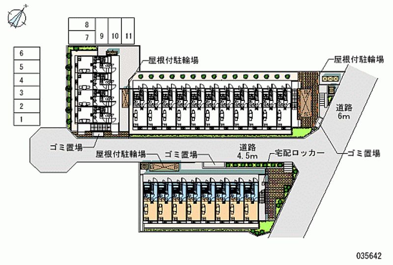 レオパレスベルピーノ 区画図