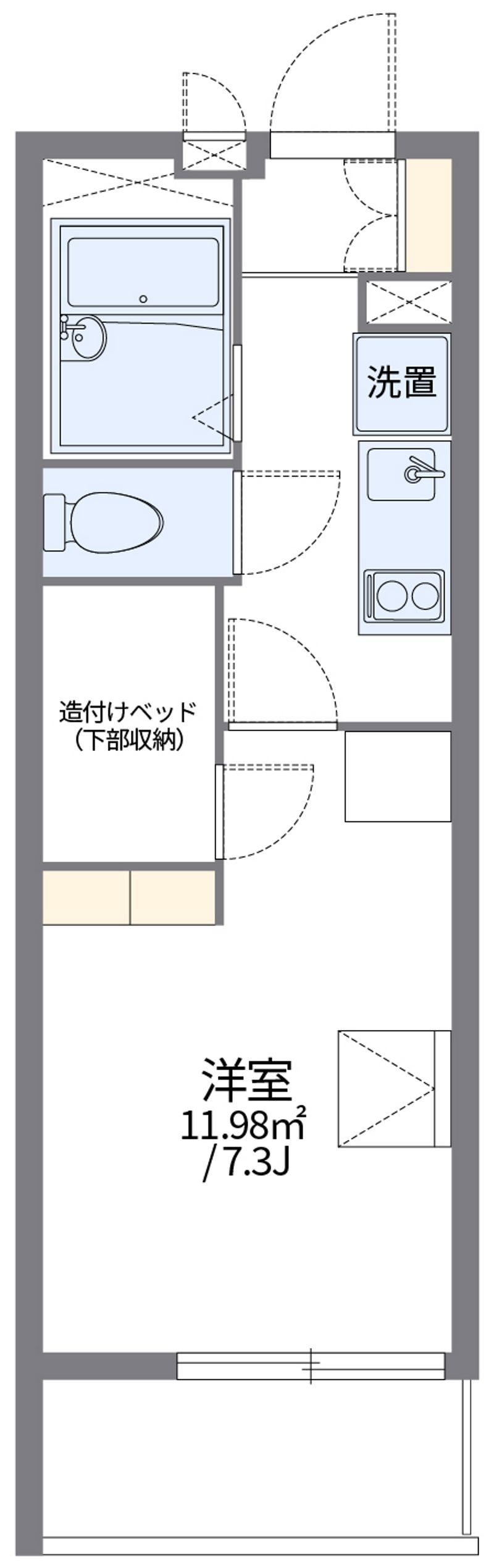 レオパレスソレイユⅢ 間取図