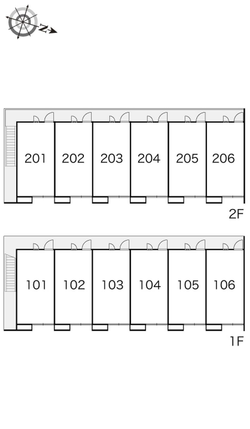 レオパレスドゥマン石原 間取り配置図