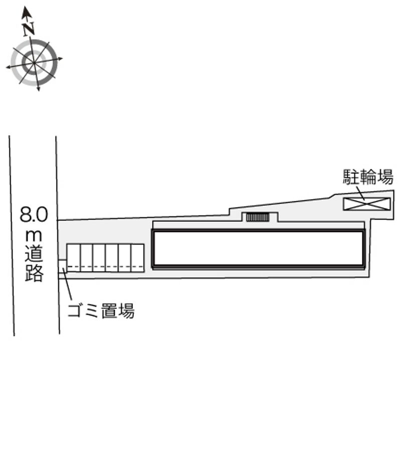 レオパレスＮＩＳＨＩＯＫＡ 配置図