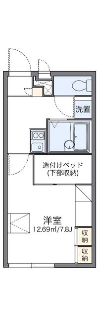 レオパレス南大門 間取り図