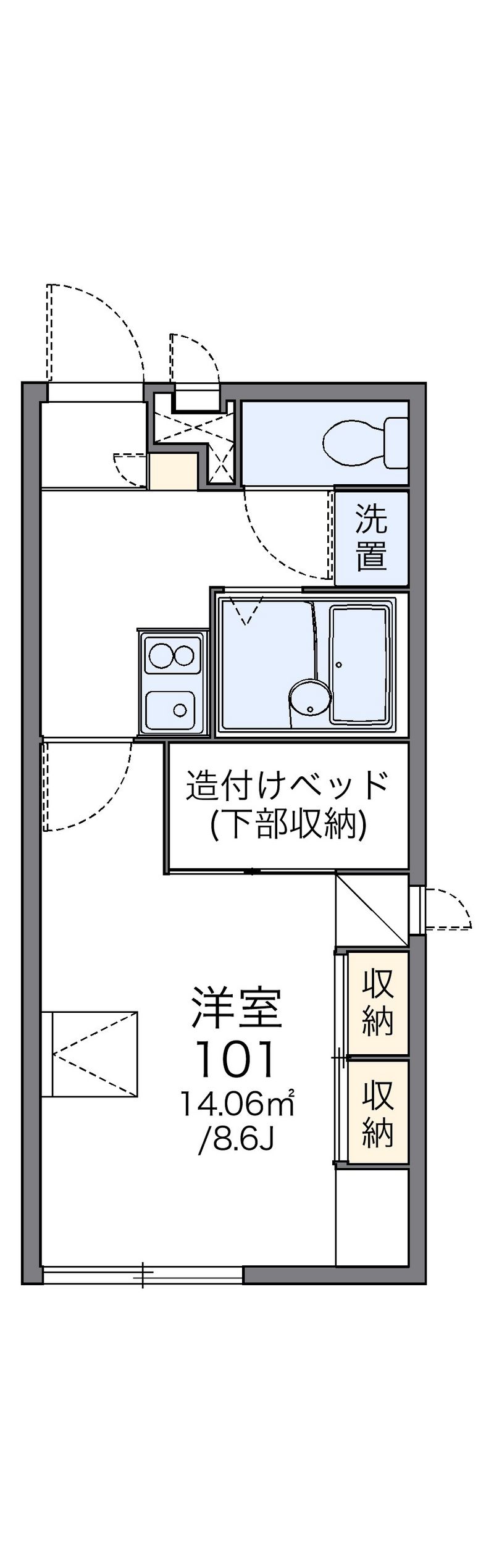 レオパレスラ・ピュール 間取図