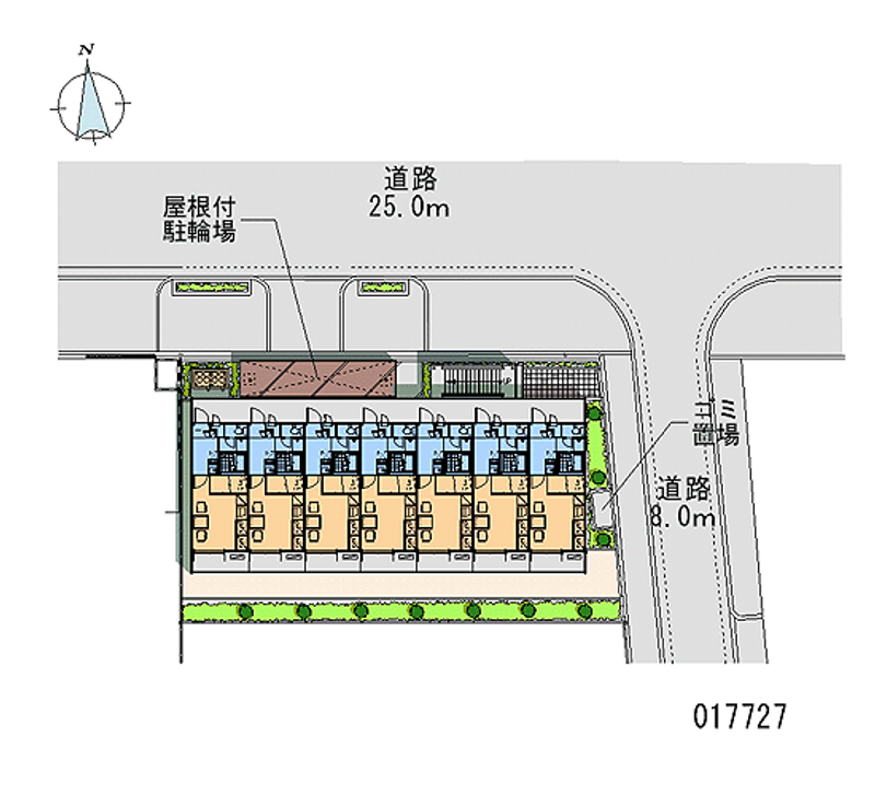 レオパレスドミール　今川 区画図
