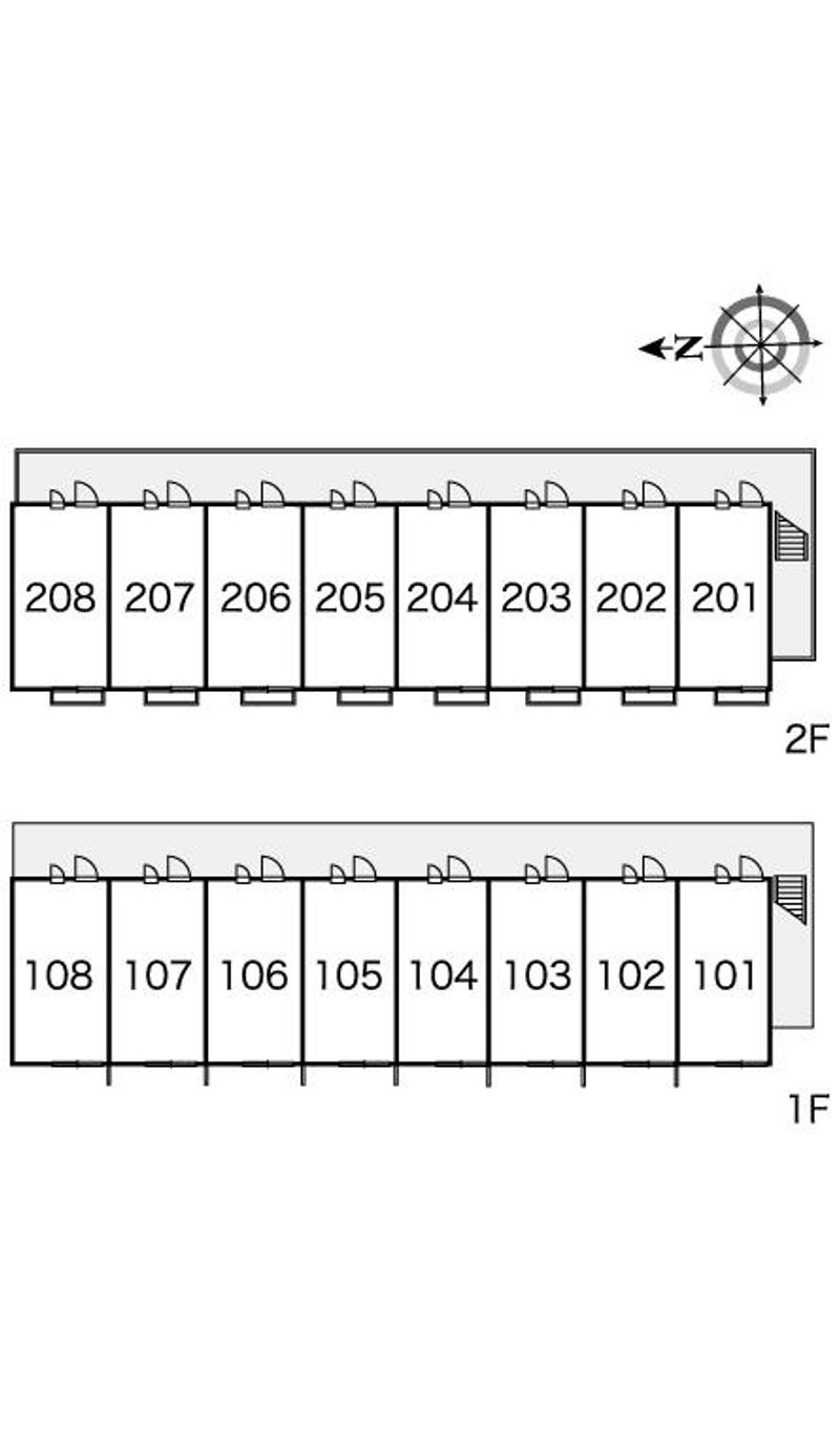 レオパレスベル新福 間取配置図