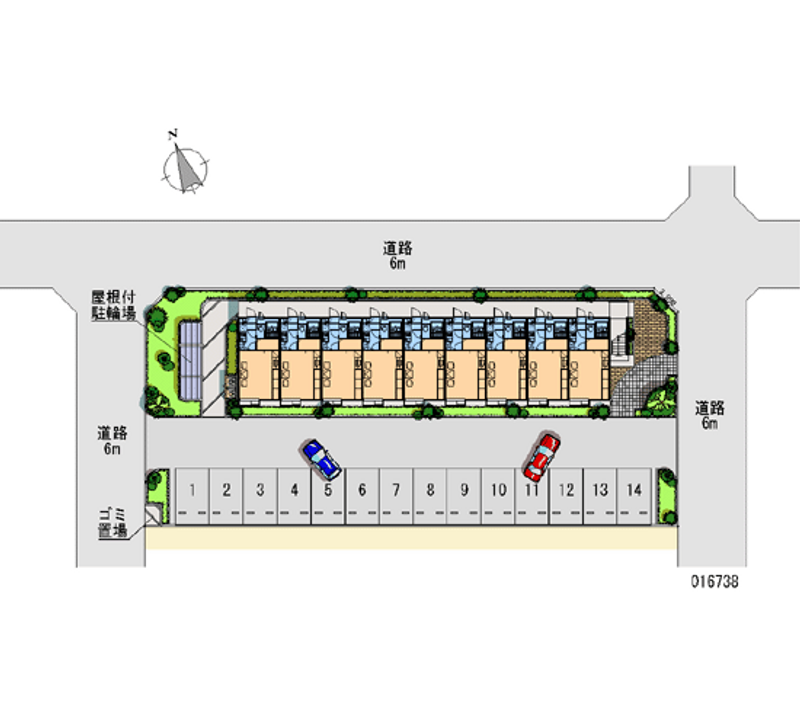 16738月租停車場