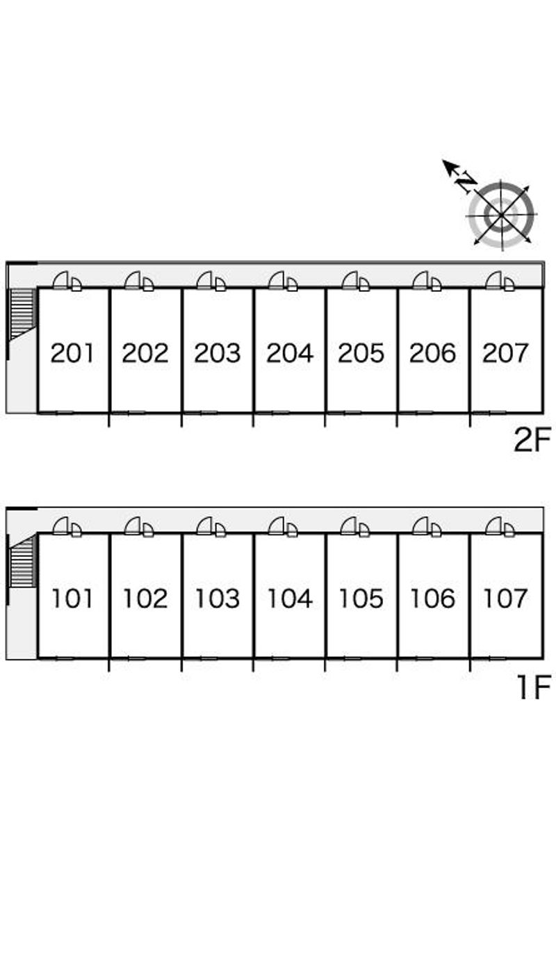 レオパレス池州町 間取り配置図