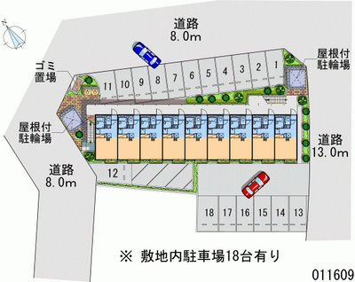 11609 Monthly parking lot