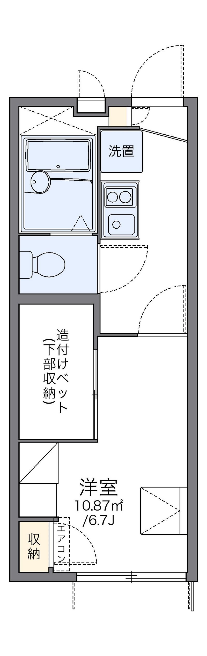 レオパレスＭＩＣＨＩＫＯ 間取図