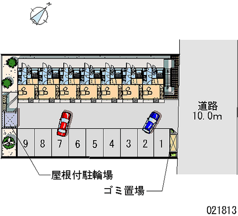 21813 bãi đậu xe hàng tháng