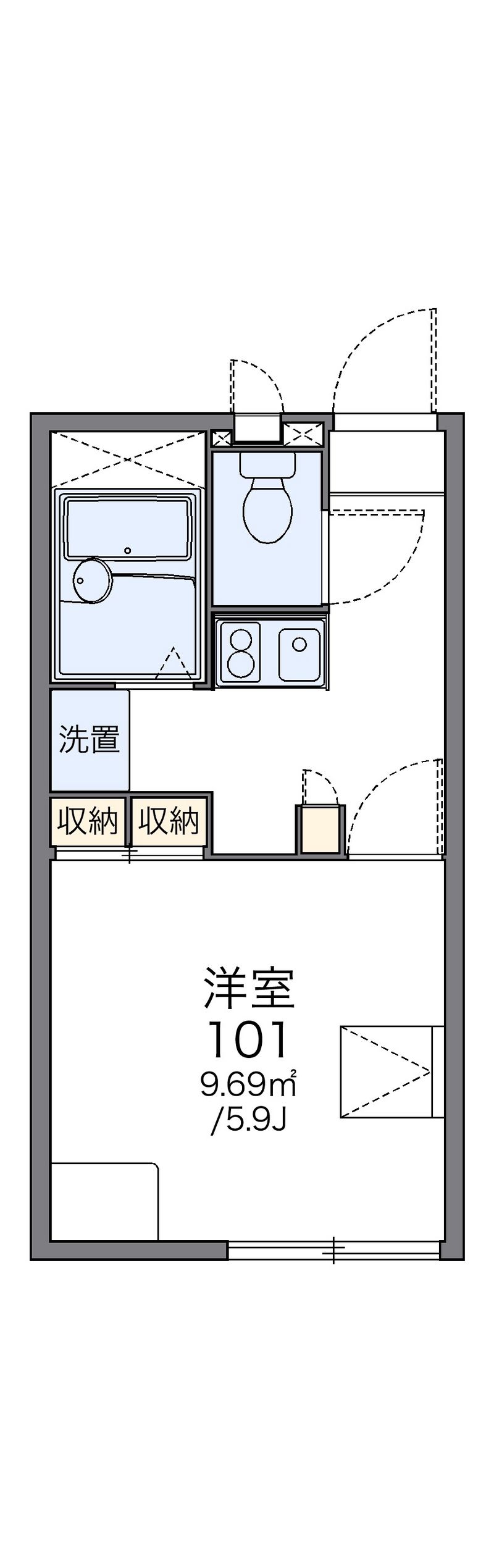 レオパレスＳｏｌｅｉｌ 間取図