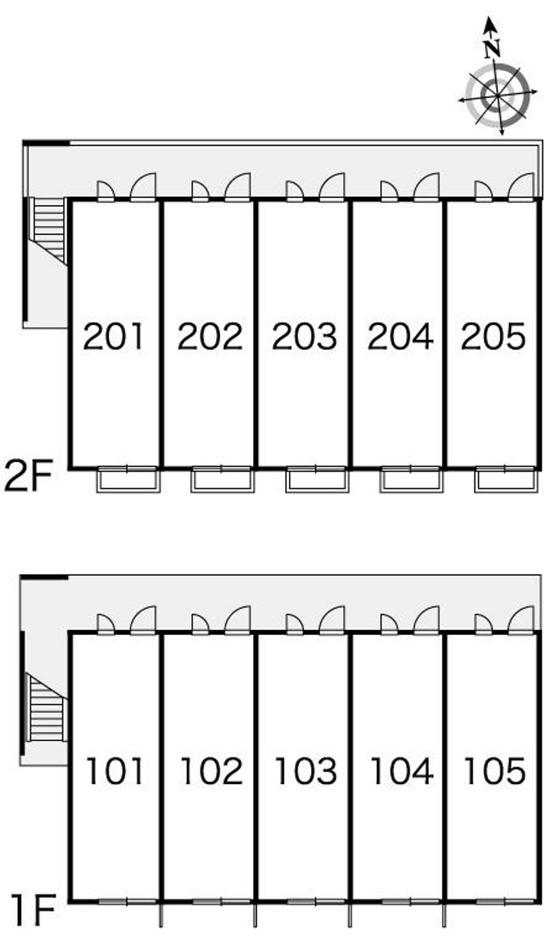 レオパレスパークハイムⅤ 間取り配置図