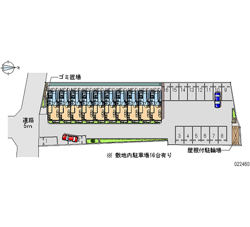 22460 Monthly parking lot