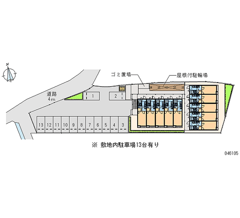 レオパレス友沢 月極駐車場