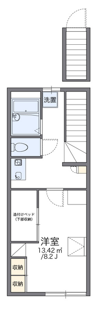 レオパレスグリーン２ 間取り図