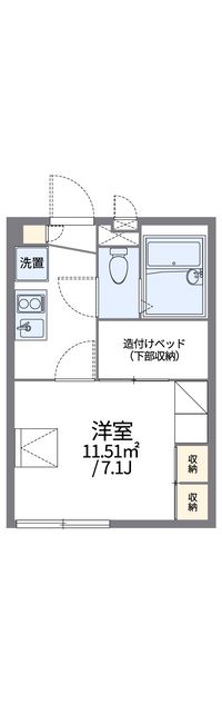 レオパレスＳＨＩＯＫＡＺＥⅡ 間取り図