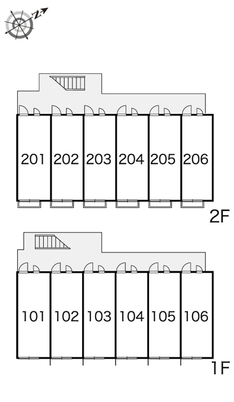 レオパレスふじ 間取配置図