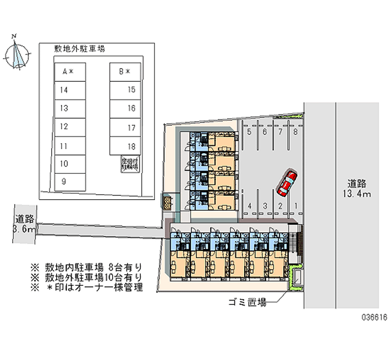 レオパレスＳＹＯＫＡＫＵ 月極駐車場