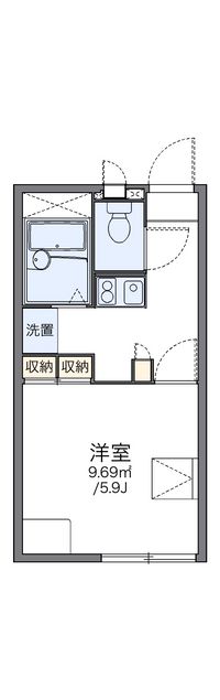 レオパレスプレミール 間取り図