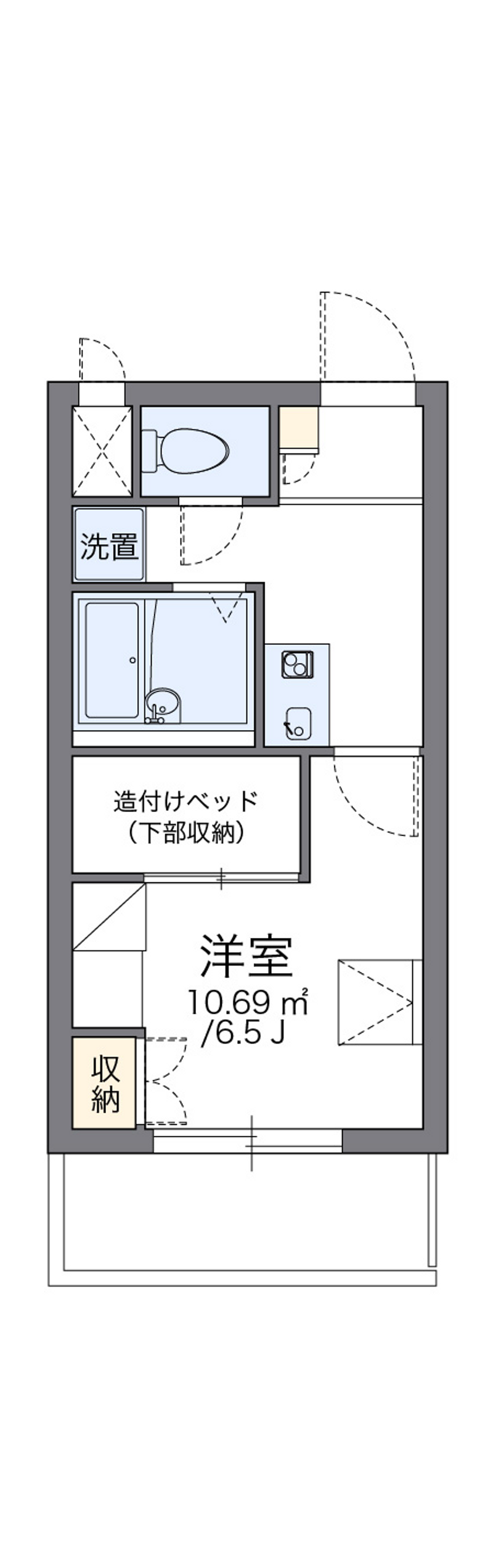 レオパレス大倉山エクレール 間取図