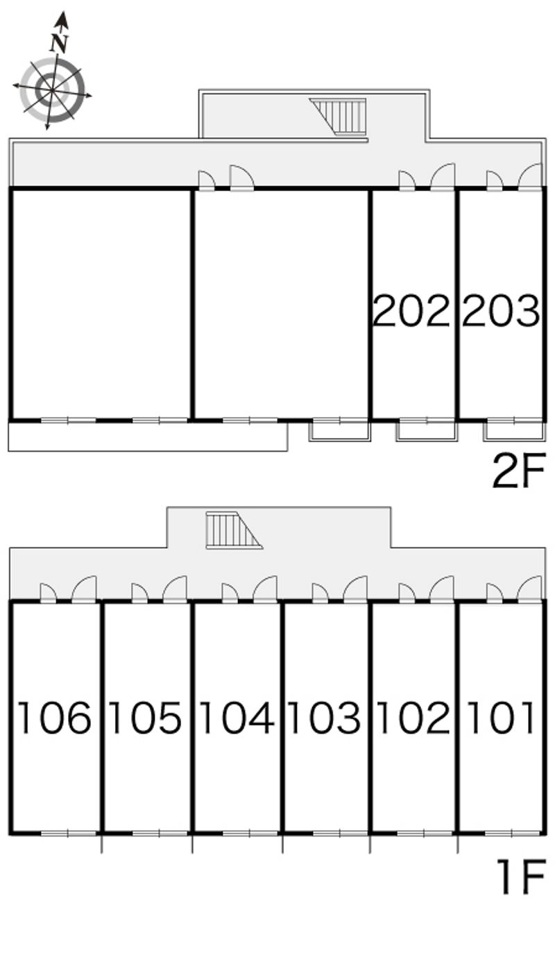 レオパレス潮音 間取配置図