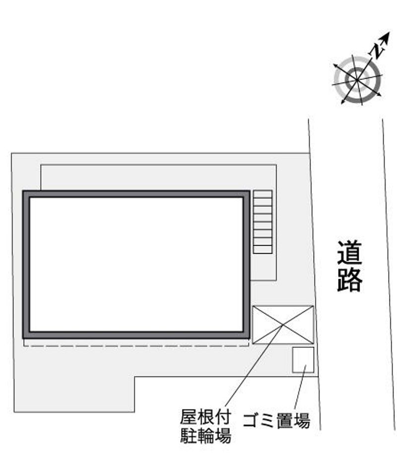 レオパレスシルク立花 配置図