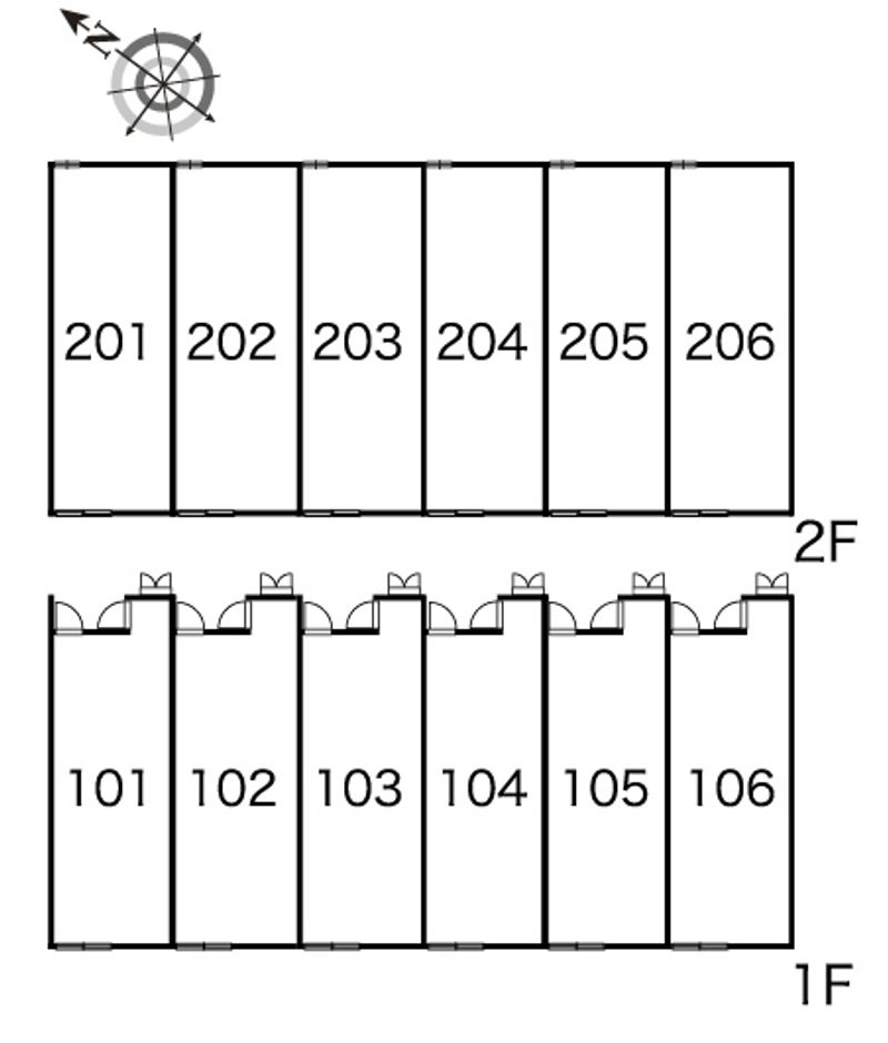 レオパレスコンフォール 間取配置図