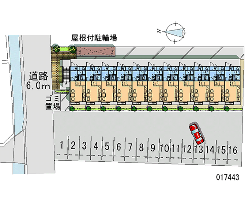 17443 Monthly parking lot