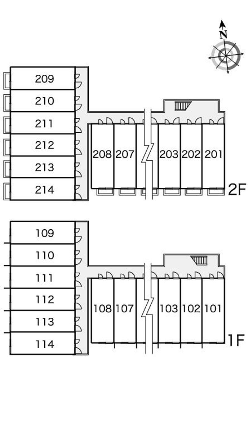 レオパレスＣＯＭＦＯＲＴ 間取配置図
