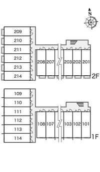 レオパレスＣＯＭＦＯＲＴ 間取配置図