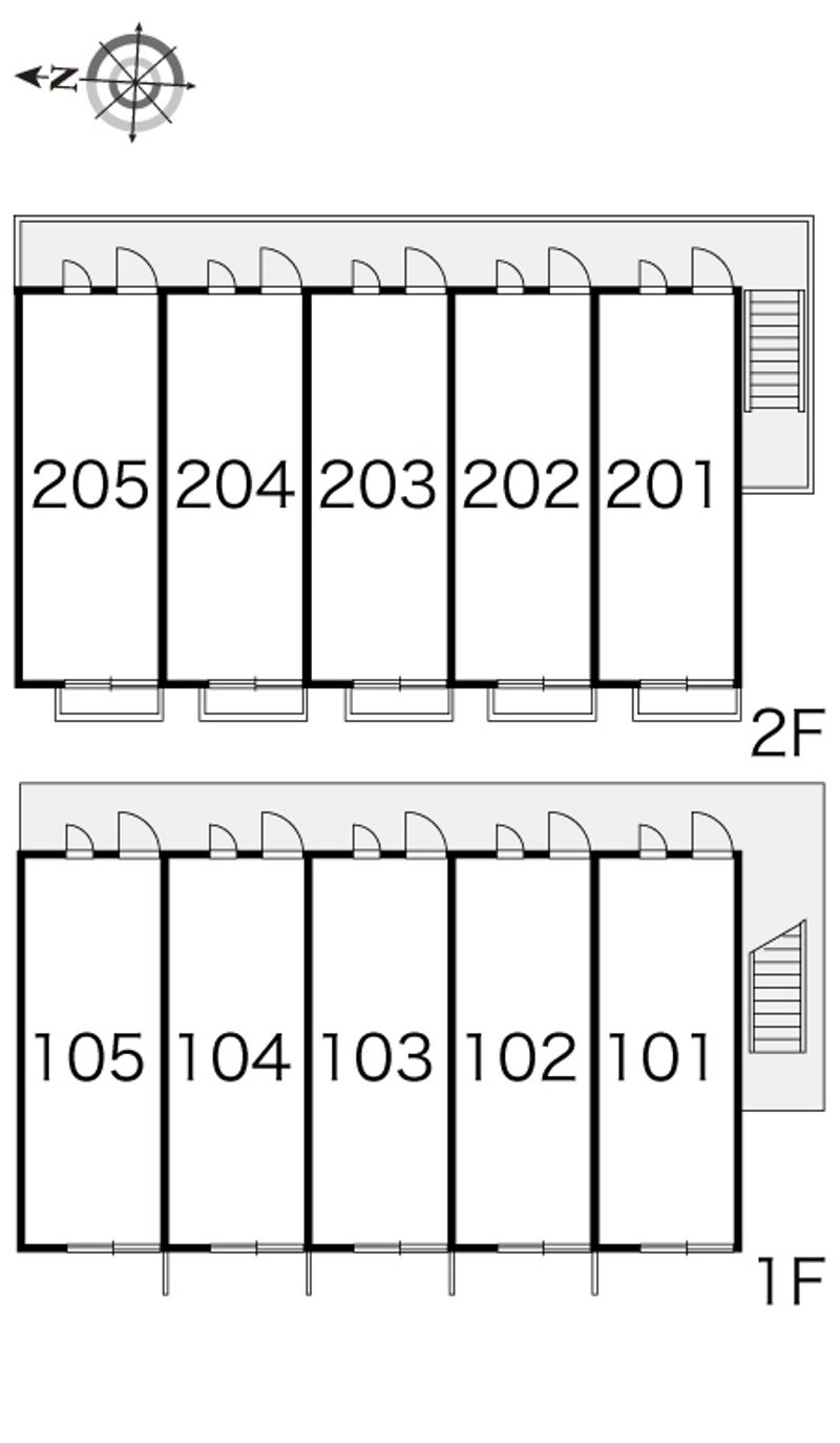 レオパレスキンモクセイ 間取配置図