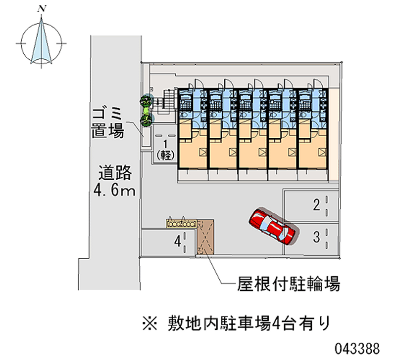 レオパレス寺尾台 月極駐車場