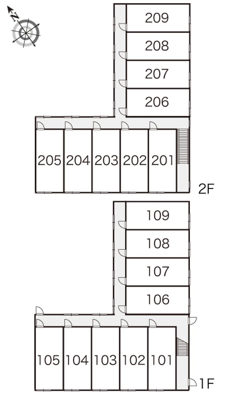 レオパレスＮＡＮＯ−Ⅲ 間取配置図