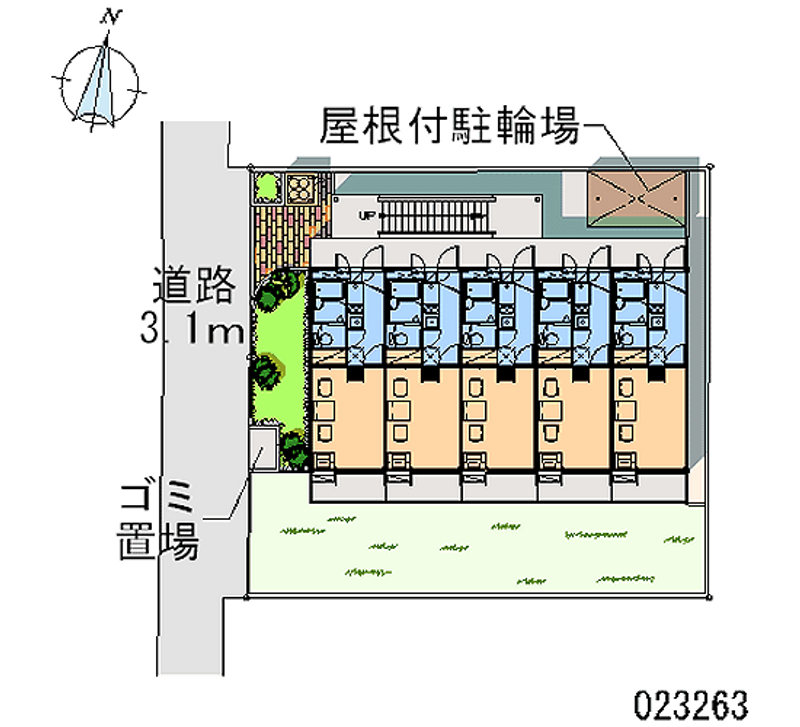 レオパレス大塚ハウス 区画図