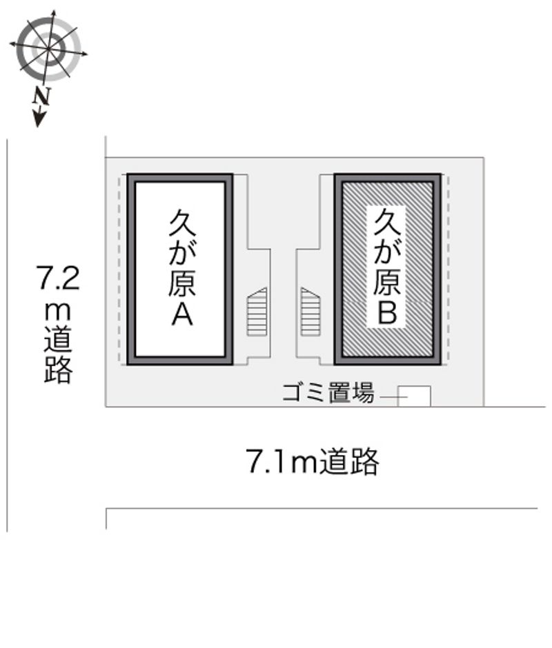 レオパレスパティオ久が原Ｂ 配置図