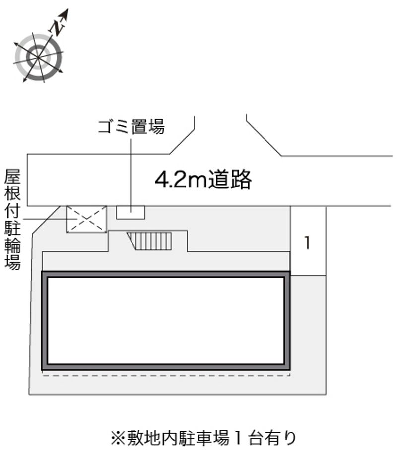 レオパレスヴィーブル室尾 配置図