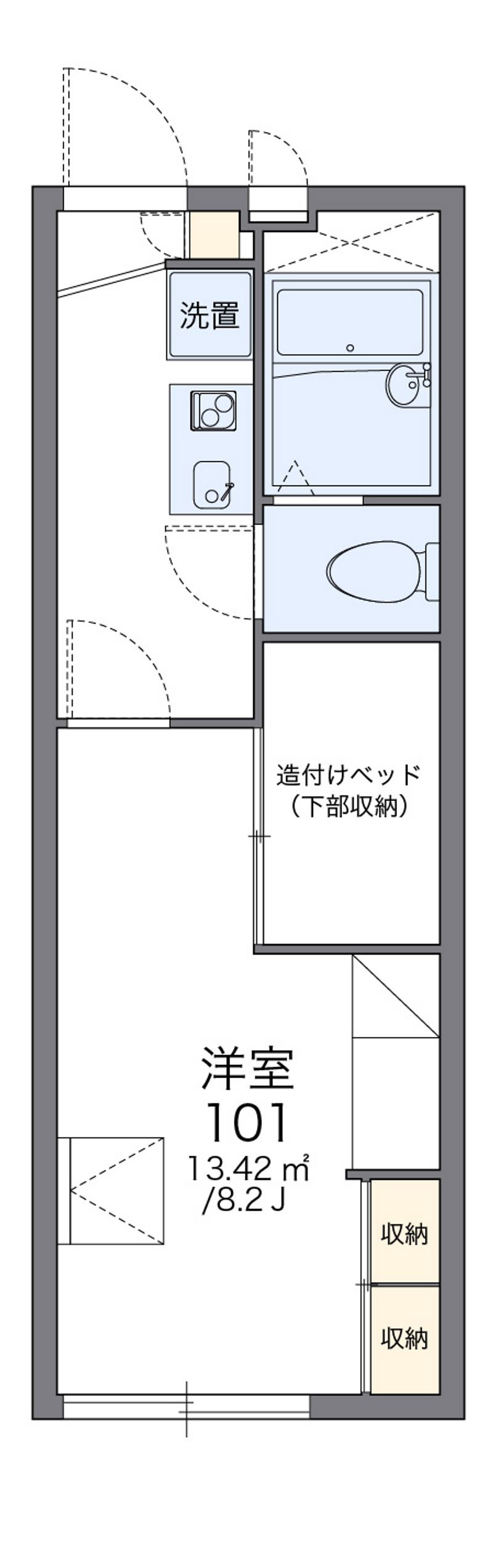 レオパレス和合 間取図