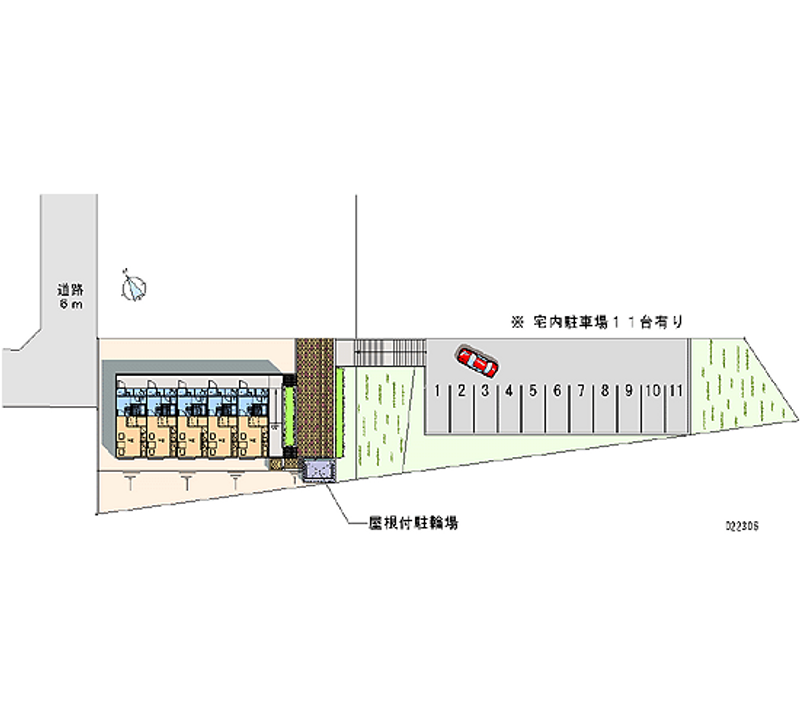 レオパレスセコ伍番館 月極駐車場