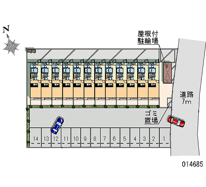 レオパレスチェリーハイツ 月極駐車場