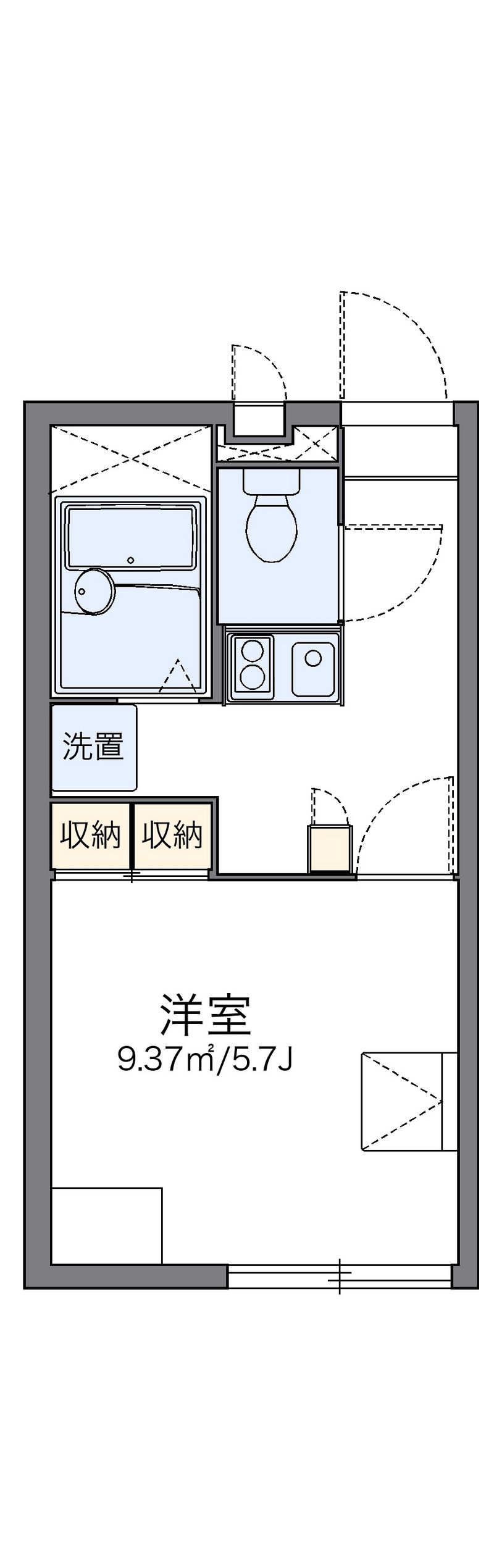 レオパレスイーストⅡ 間取図