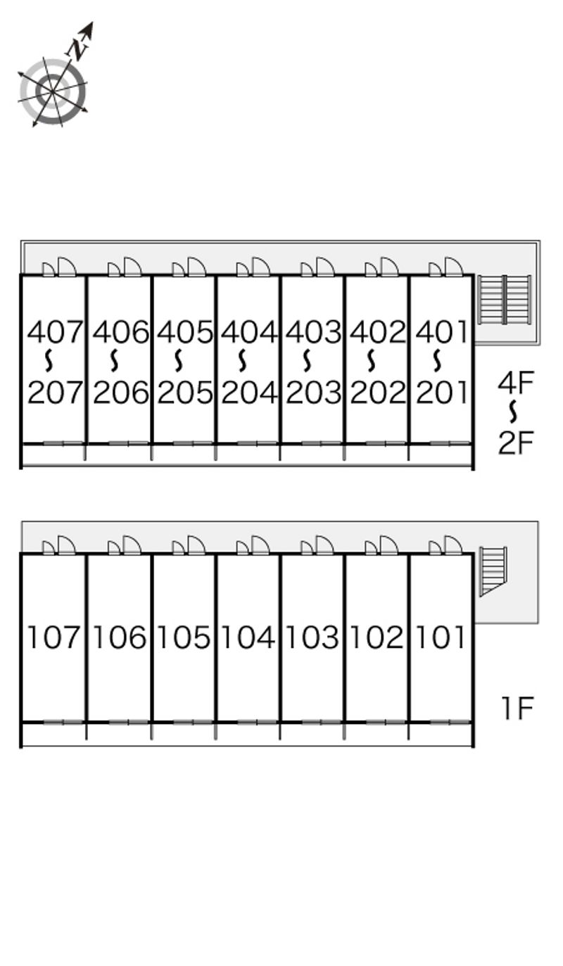 レオパレスコスモスバル 間取配置図
