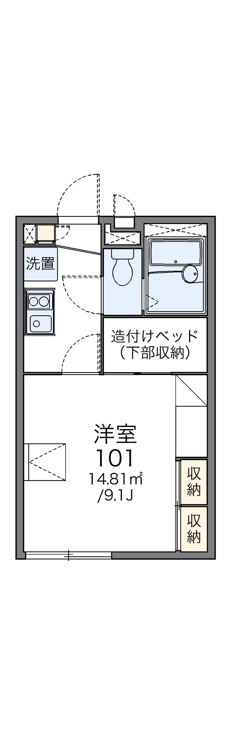 レオパレスエヴァⅡ 間取図