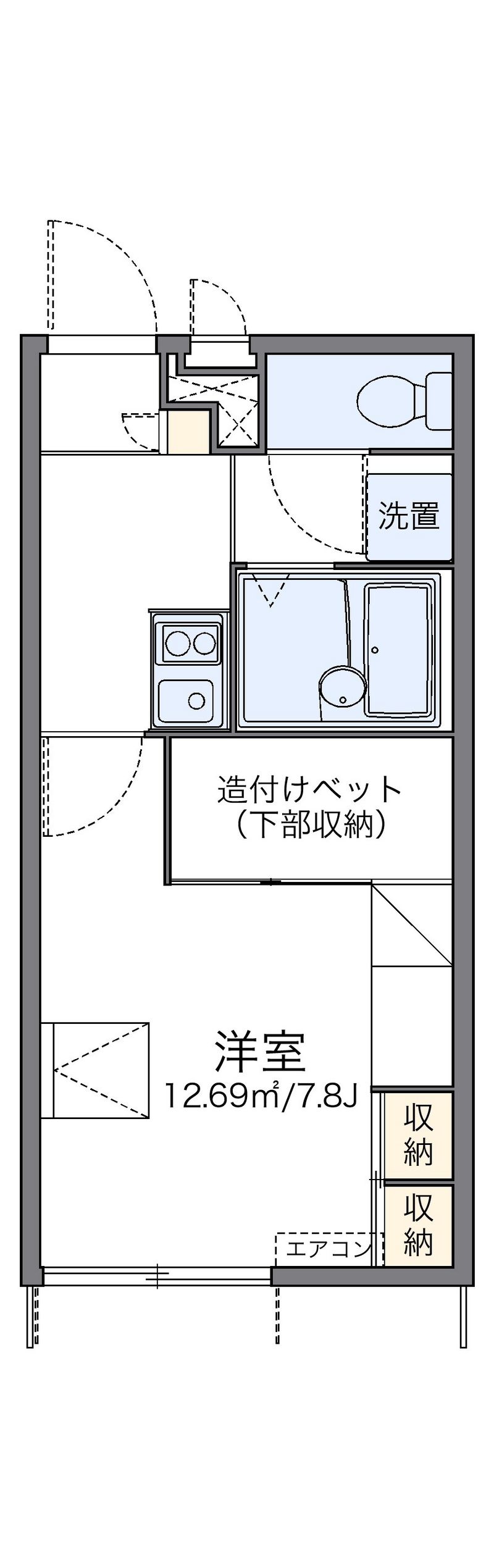 レオパレス大和 間取図